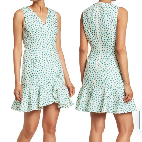 Rebecca Taylor Emerald Daisy Print Dress